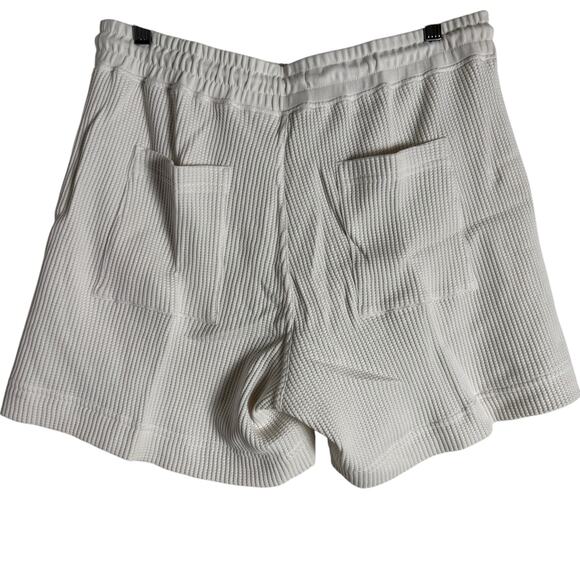 AYR The Waffle Cone Seashell White Knit Drawstring Lounge Shorts Size XS - Picture 5 of 8